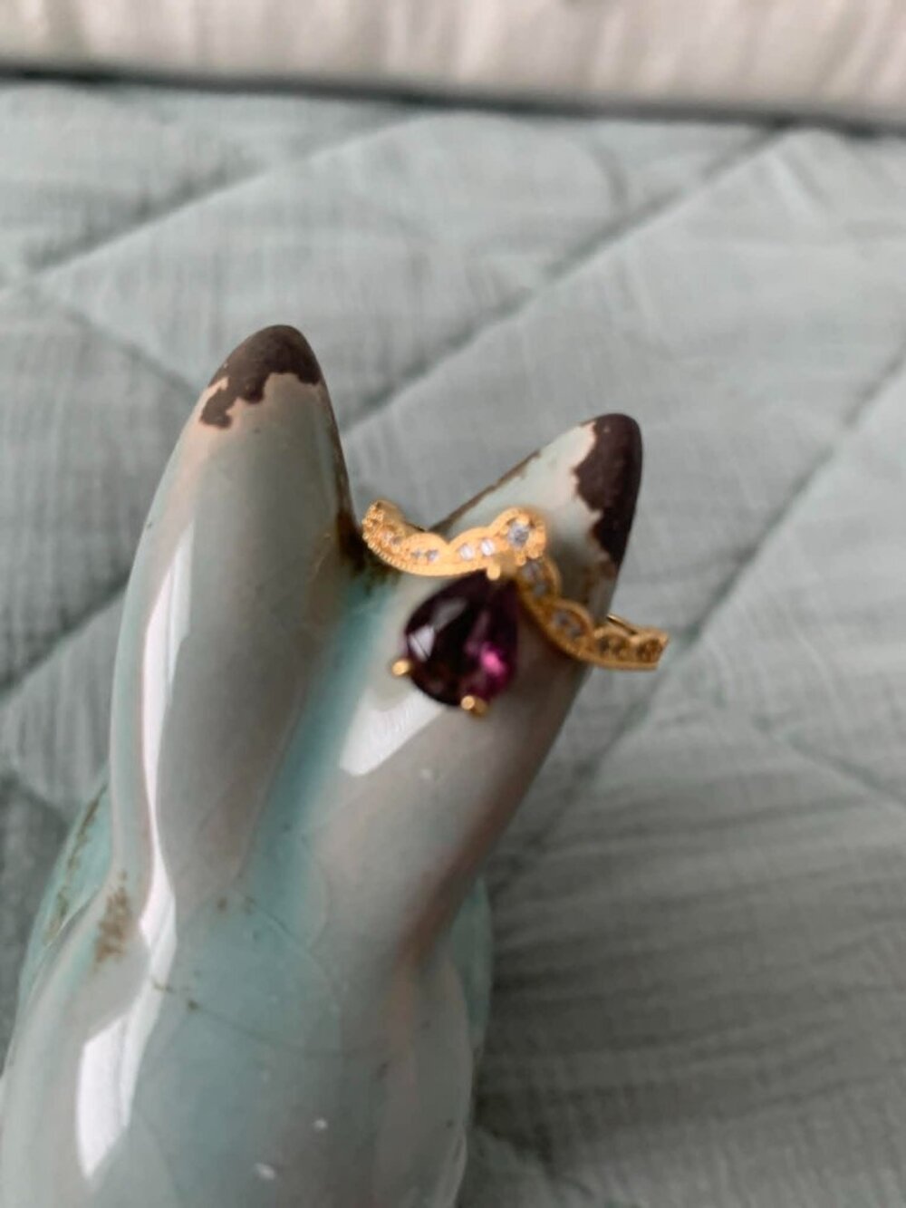 Bomb Party Ring - Lab Created Amethyst - NWT - Size 9